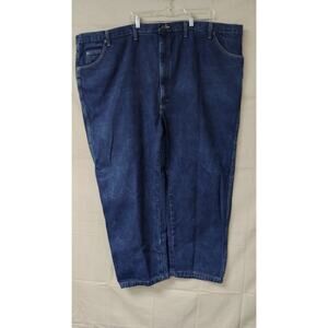 Wrangler Rugged Wear Jeans Mens 56X32 Dark Wash Big And Tall (Measured 54x28)